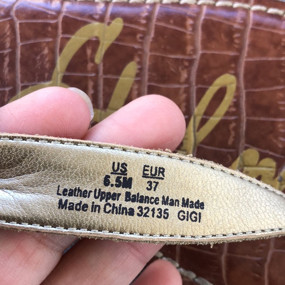 Worn once! - SAM EDELMAN ‘Gigi’ Leather camo Thong Sandals - Picture 2 of 7